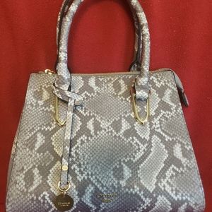 DUNE - London pocket book. Never used. Grey with gold hardware.